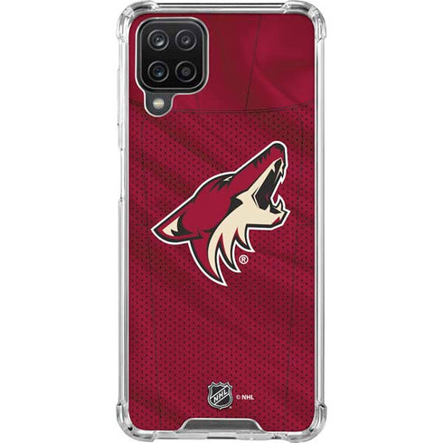 NHL Arizona Coyotes Home Jersey Galaxy A12 Clear Case