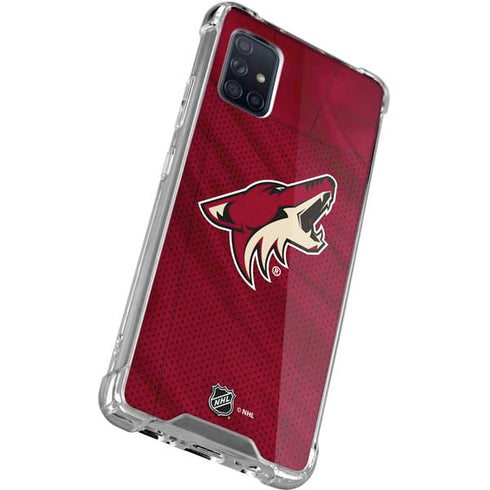 NHL Arizona Coyotes Home Jersey Galaxy A51 5G Clear Case
