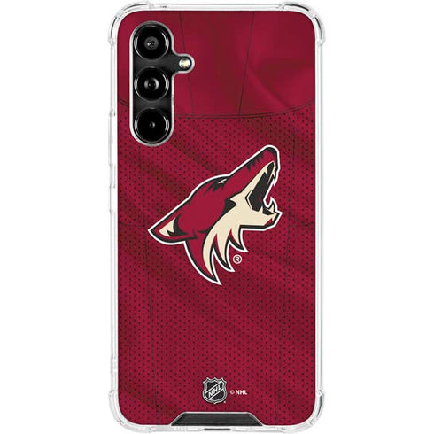 NHL Arizona Coyotes Home Jersey Galaxy A54 5G Clear Case