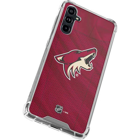NHL Arizona Coyotes Home Jersey Galaxy A54 5G Clear Case