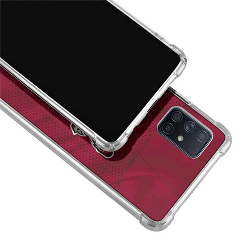 NHL Arizona Coyotes Home Jersey Galaxy A71 5G Clear Case