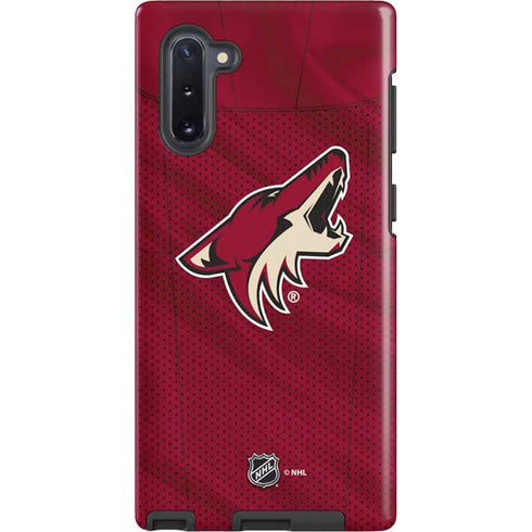 NHL Arizona Coyotes Home Jersey Galaxy Note 10 Pro Case
