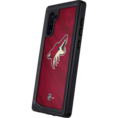 NHL Arizona Coyotes Home Jersey Galaxy Note 10 Waterproof Case