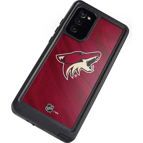 NHL Arizona Coyotes Home Jersey Galaxy Note20 5G Waterproof Case