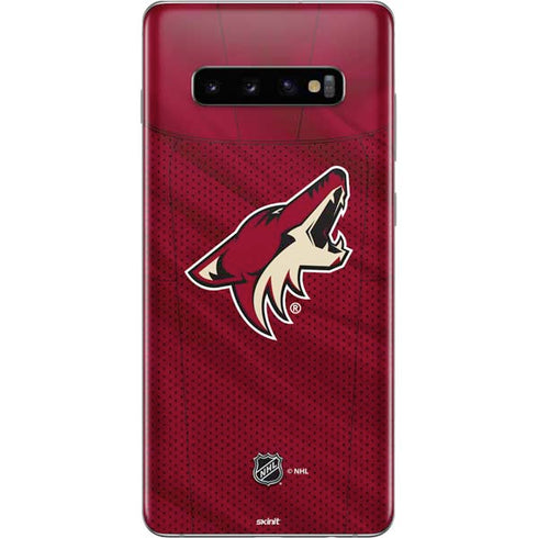 NHL Arizona Coyotes Home Jersey Galaxy S10 Plus Skin