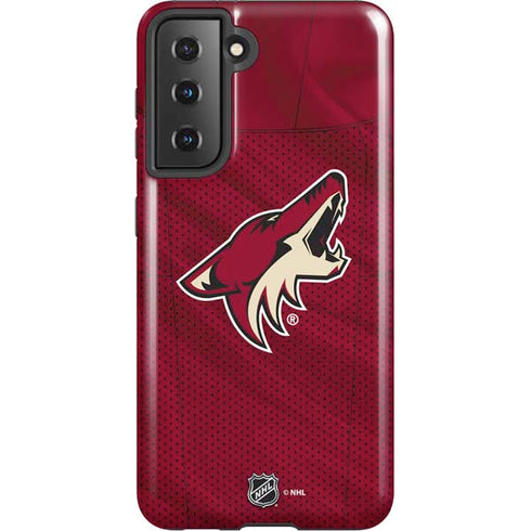 NHL Arizona Coyotes Home Jersey Galaxy S21 5G Pro Case