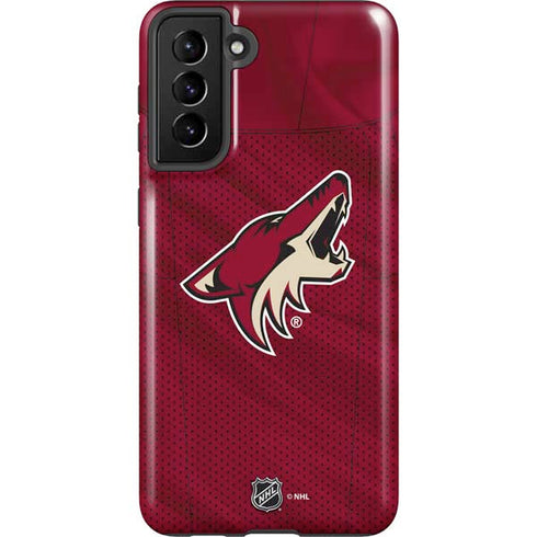 NHL Arizona Coyotes Home Jersey Galaxy S21 FE Pro Case
