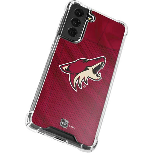 NHL Arizona Coyotes Home Jersey Galaxy S22 Clear Case
