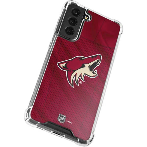 NHL Arizona Coyotes Home Jersey Galaxy S22 Plus Clear Case