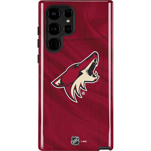 NHL Arizona Coyotes Home Jersey Galaxy S22 Ultra Pro Case