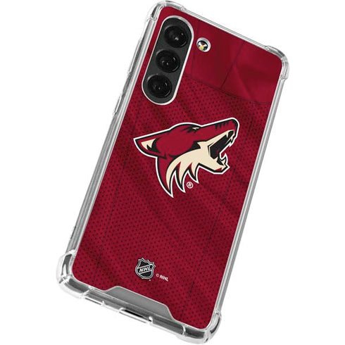 NHL Arizona Coyotes Home Jersey Galaxy S23 Clear Case