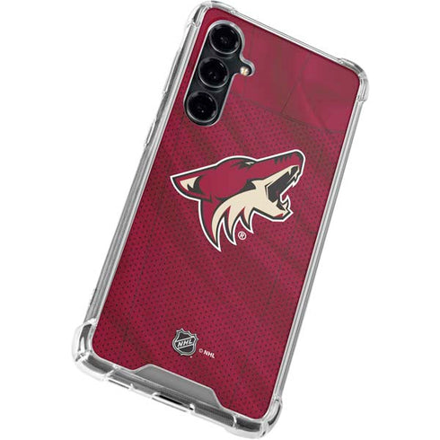 NHL Arizona Coyotes Home Jersey Galaxy S23 FE Clear Case