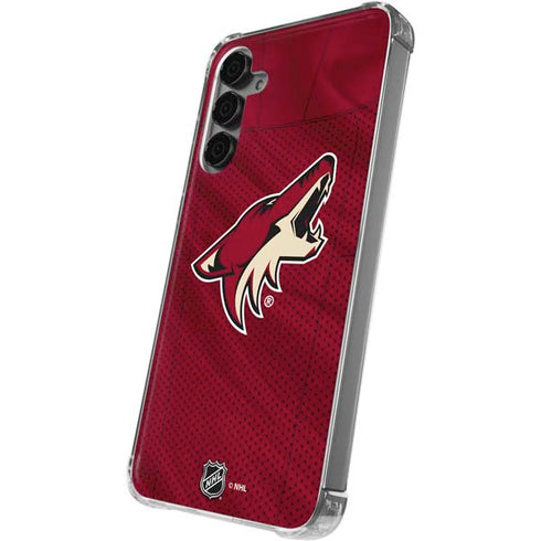 NHL Arizona Coyotes Home Jersey Galaxy S24 Plus Clear Case