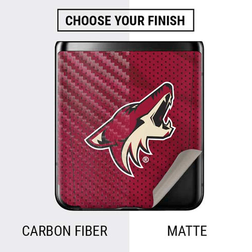 NHL Arizona Coyotes Home Jersey Galaxy Z Flip Skin
