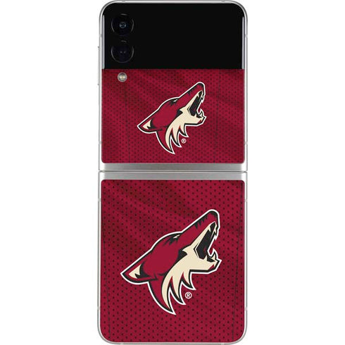 NHL Arizona Coyotes Home Jersey Galaxy Z Flip3 5G Skin