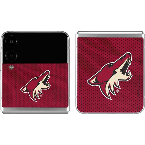 NHL Arizona Coyotes Home Jersey Galaxy Z Flip4 5G Skin