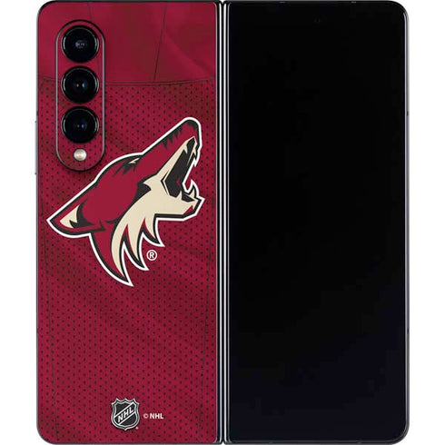 NHL Arizona Coyotes Home Jersey Galaxy Z Fold4 5G Skin