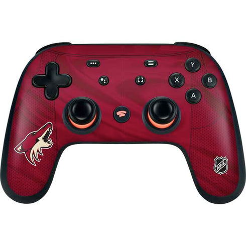 NHL Arizona Coyotes Home Jersey Google Stadia Controller Skin