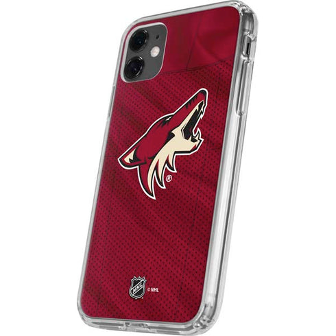NHL Arizona Coyotes Home Jersey iPhone 11 Clear Case