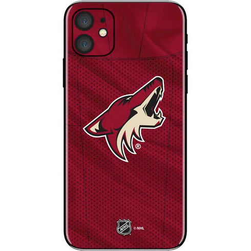 NHL Arizona Coyotes Home Jersey iPhone 11 Skin
