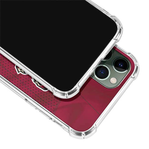 NHL Arizona Coyotes Home Jersey iPhone 12 Pro Max Clear Case