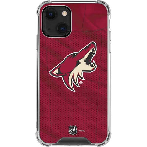 NHL Arizona Coyotes Home Jersey iPhone 13 Mini Clear Case