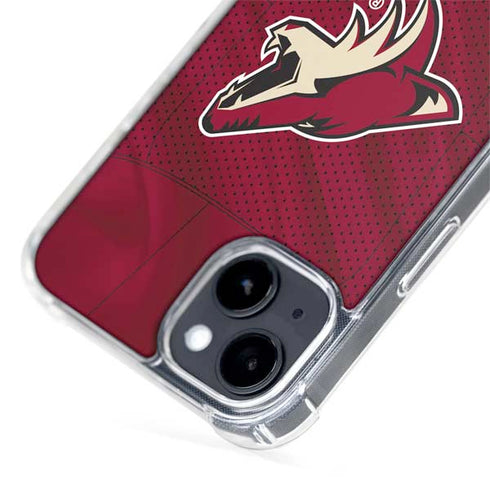 NHL Arizona Coyotes Home Jersey iPhone 15 Plus MagSafe Case