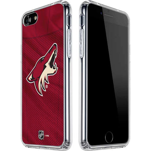 NHL Arizona Coyotes Home Jersey iPhone SE (2nd & 3rd Gen) Clear Case
