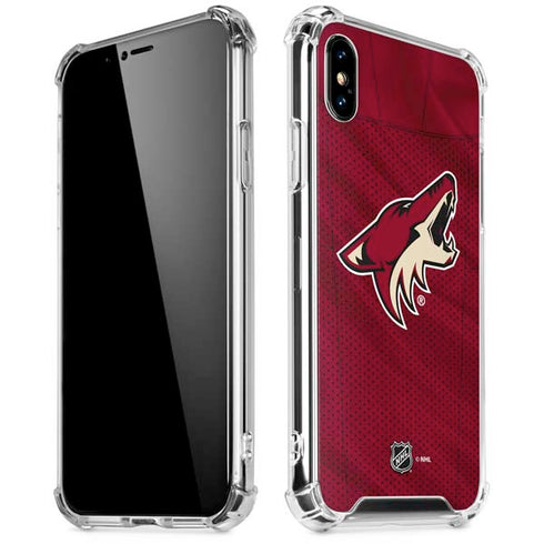 NHL Arizona Coyotes Home Jersey iPhone XS Max Clear Case