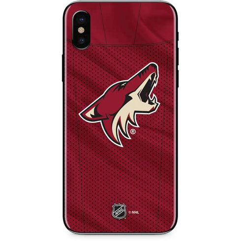 NHL Arizona Coyotes Home Jersey iPhone XS Skin