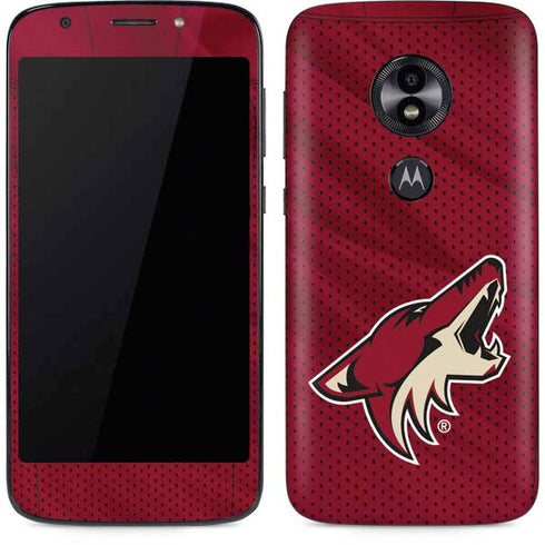 NHL Arizona Coyotes Home Jersey Moto E5 Play Skin