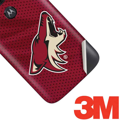 NHL Arizona Coyotes Home Jersey Moto E5 Play Skin