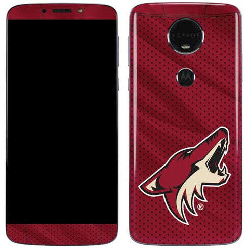 NHL Arizona Coyotes Home Jersey Moto E5 Plus Skin