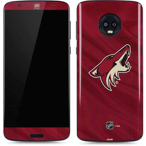 NHL Arizona Coyotes Home Jersey Moto G6 Skin