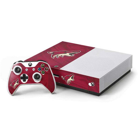 NHL Arizona Coyotes Home Jersey Xbox One S Console and Controller Bundle Skin