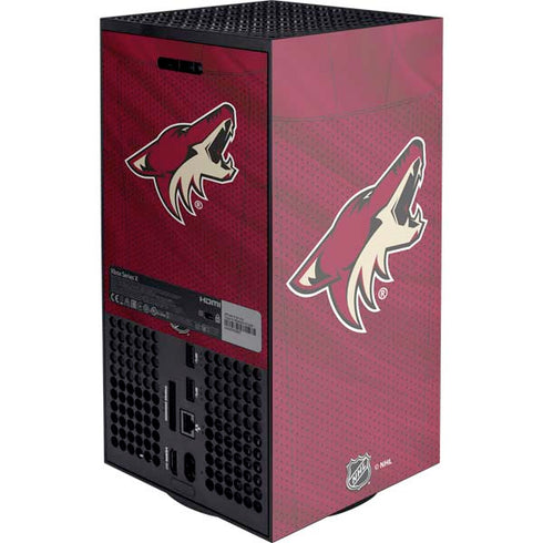NHL Arizona Coyotes Home Jersey Xbox Series X Console Skin