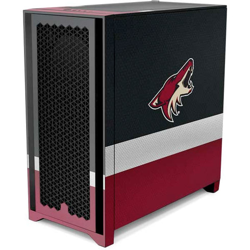 NHL Arizona Coyotes Jersey Corsair 4000D Tempered Glass Mid-Tower ATX Case Skin