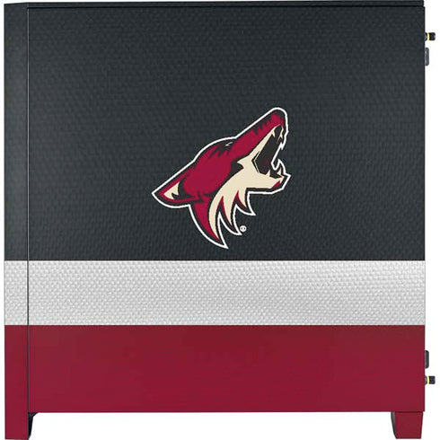 NHL Arizona Coyotes Jersey Corsair 4000D Tempered Glass Mid-Tower ATX Case Skin