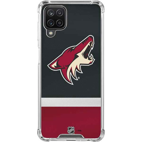NHL Arizona Coyotes Jersey Galaxy A12 Clear Case