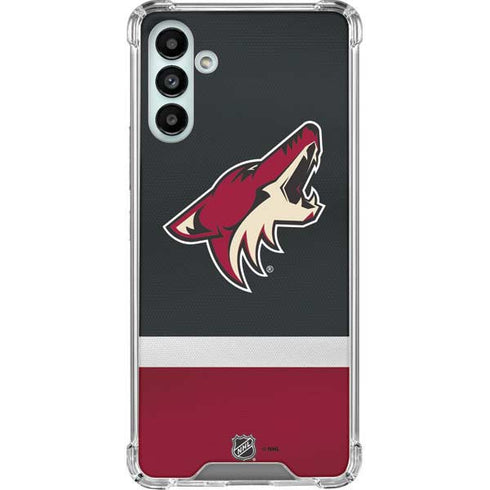 NHL Arizona Coyotes Jersey Galaxy A13 5G Clear Case