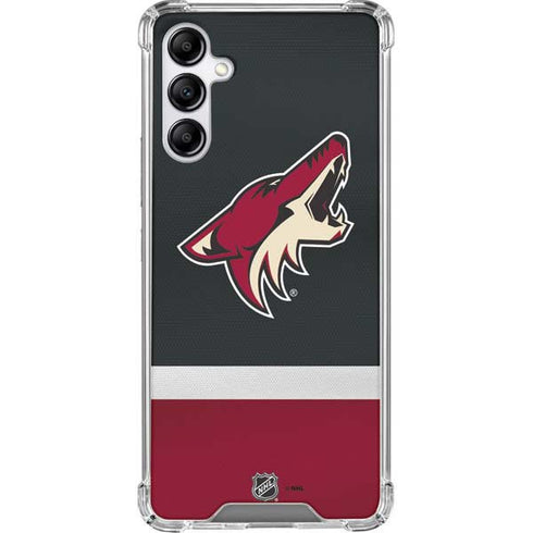 NHL Arizona Coyotes Jersey Galaxy A14 5G Clear Case