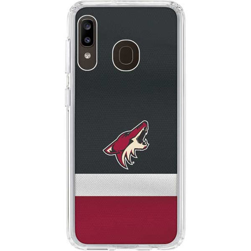 NHL Arizona Coyotes Jersey Galaxy A20 Clear Case