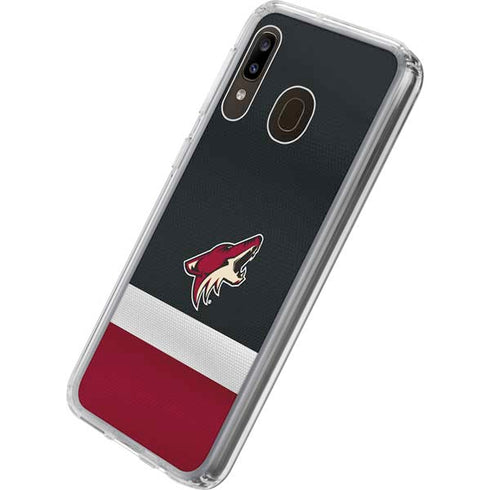 NHL Arizona Coyotes Jersey Galaxy A20 Clear Case