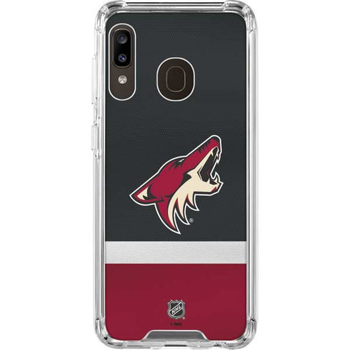 NHL Arizona Coyotes Jersey Galaxy A30 Clear Case