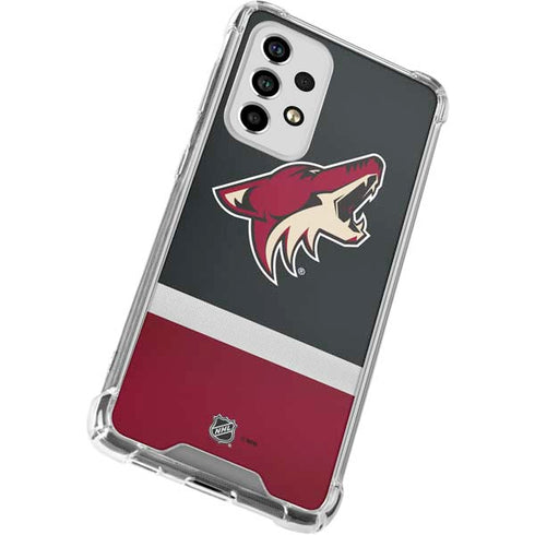 NHL Arizona Coyotes Jersey Galaxy A33 5G Clear Case