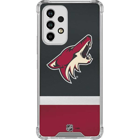 NHL Arizona Coyotes Jersey Galaxy A53 5G Clear Case