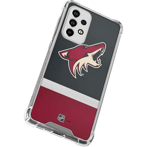 NHL Arizona Coyotes Jersey Galaxy A53 5G Clear Case