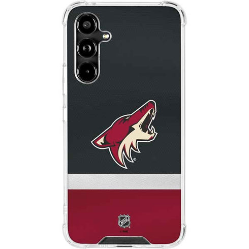 NHL Arizona Coyotes Jersey Galaxy A54 5G Clear Case