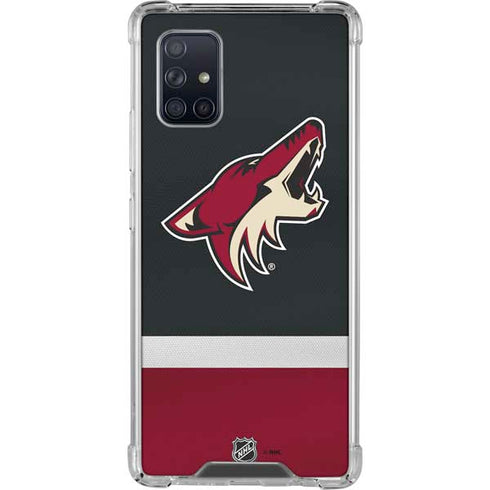 NHL Arizona Coyotes Jersey Galaxy A71 5G Clear Case