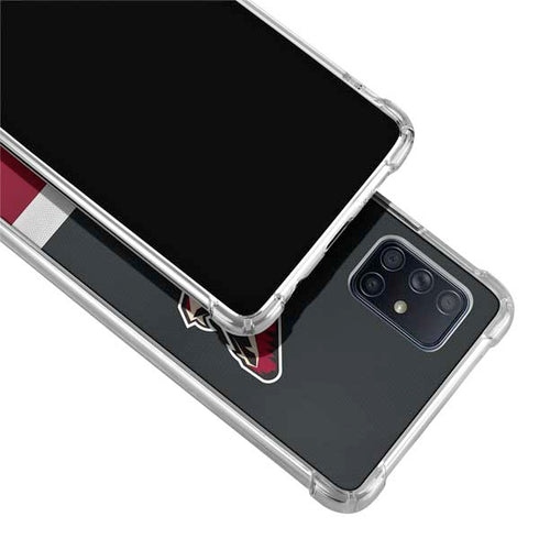 NHL Arizona Coyotes Jersey Galaxy A71 5G Clear Case